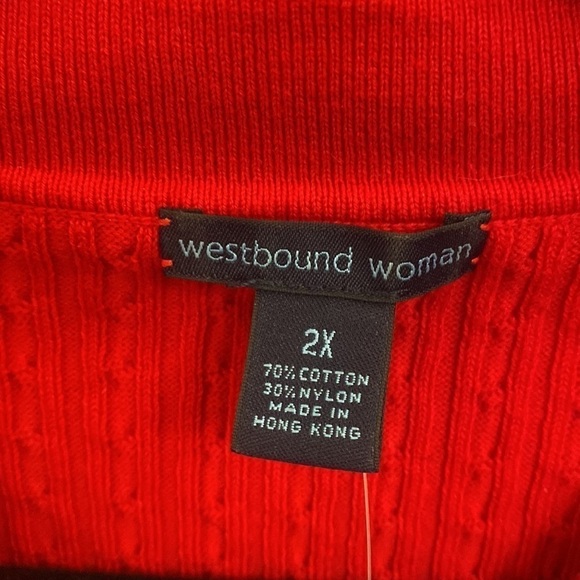 NWT Westbound red sweater. Size is 2X - Picture 6 of 9